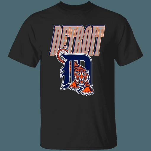 Detroit Tigers Vintage MLB T-Shirt Sweatshirt Hoodie with Retro Design for Baseball Fans - Image 2