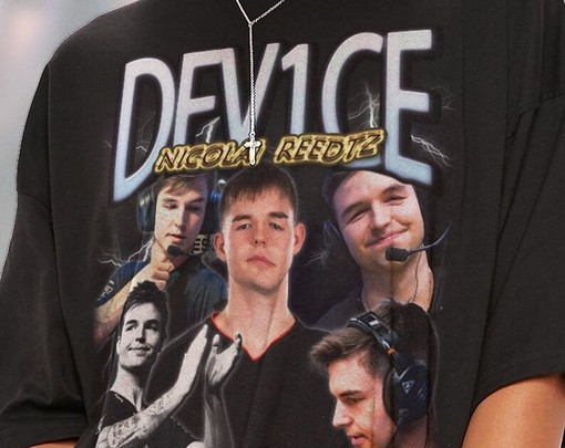 Dev1ce CSGO Merch Gift - Retro Unisex Shirt for Counter-Strike: Global Offensive Gamers - Image 2