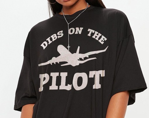 Dibs On The Pilot Unisex Tee - Perfect Pilot Gift - Image 2