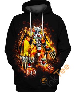 Digimon Wargreymon 3D Printed All Over Custom Hoodie