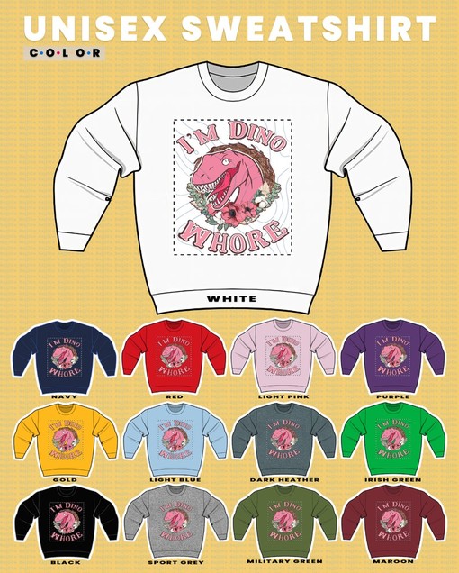 Dinowhore Sweatshirt That You Cannot Resist - Meme and Movie Shirts for Boys and Girls Featuring Possums - Image 3