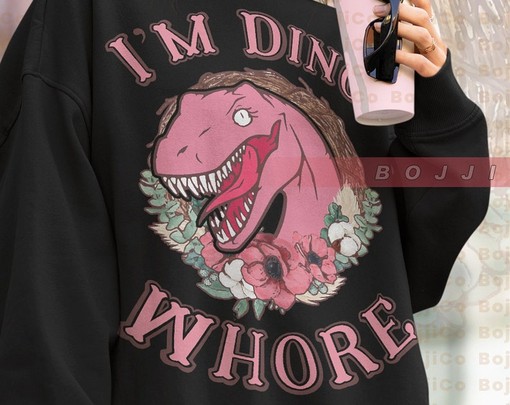 Dinowhore Sweatshirt That You Cannot Resist - Meme and Movie Shirts for Boys and Girls Featuring Possums - Image 4