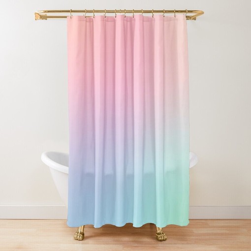 Disney Boho Holographic Shower Curtain - Abstract Design with Eco-Friendly and Water-Resistant Material - Image 2