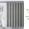 Disney Grey Linen Texture Polyester Extra Thick Luxury Shower Curtain, Perfect for Minimalist Decor