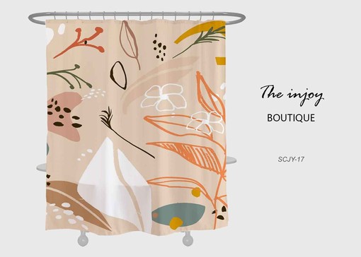Disney Leaves Grass Restroom Shower Curtain, Waterproof Curtains for a Touch of Nature in Your Bathroom