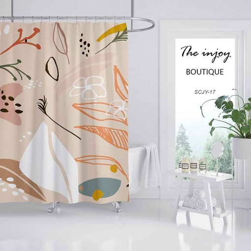Disney Leaves Grass Restroom Shower Curtain, Waterproof Curtains for a Touch of Nature in Your Bathroom - Image 2