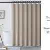 Disney Light Brown Linen-textured Extra Thick Shower Curtain, Perfect for Minimalist Bathroom Decor