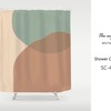 Disney Light Green Brown Color Blocks Dots Shower Curtain, a Unisex Birthday Gift with a Touch of Humor