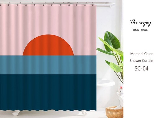 Disney Sunrise at Sea Shower Curtain, Peaceful Morning with Custom Sizes Bath Curtains for Decor