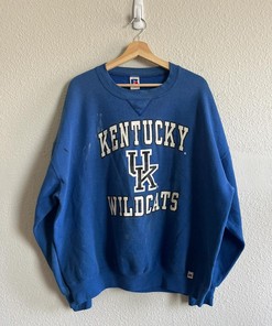 Distressed University Of Kentucky 90s Vintage Style Sweatshirt T-shirt - Ideal Gift for NFL Fans