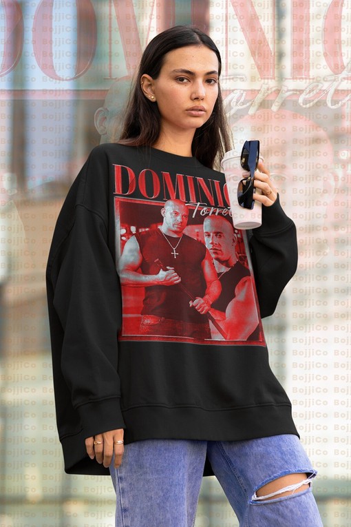 Dominic Toretto Vintage Furious Sweatshirt, Vin Diesel Retro Tee with Classic 90s Style