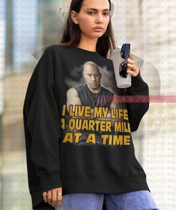 Dominic Toretto Vintage Sweatshirt, The Fast and The Furious Fan Tee for Men and Women, Vin Diesel Sweater