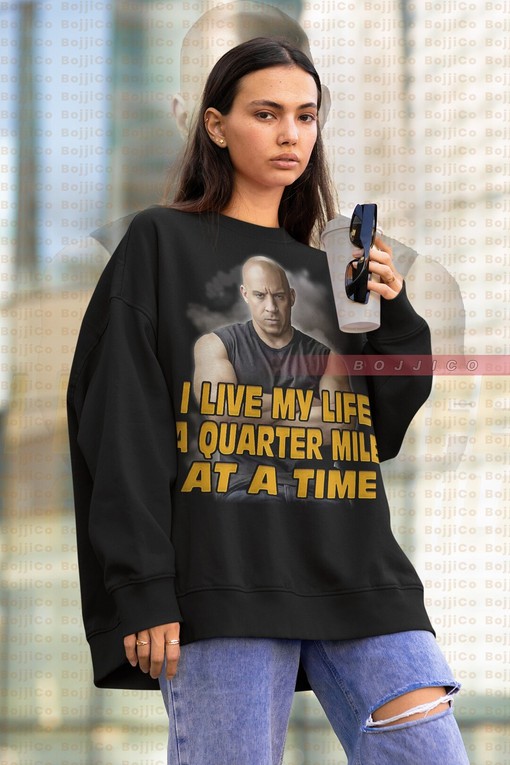 Dominic Toretto Vintage Sweatshirt, The Fast and The Furious Fan Tee for Men and Women, Vin Diesel Sweater