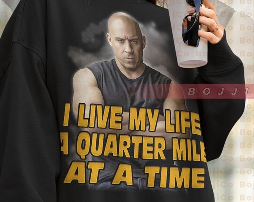 Dominic Toretto Vintage Sweatshirt, The Fast and The Furious Fan Tee for Men and Women, Vin Diesel Sweater - Image 4