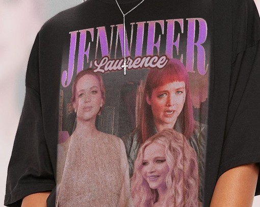 Don't Look Up Movie Shirts, JENNlFER LAWRENCE VINTAGE Shirt, Idiocracy Actress Shirt, Leonardo DiCaprio Shirt - Image 2