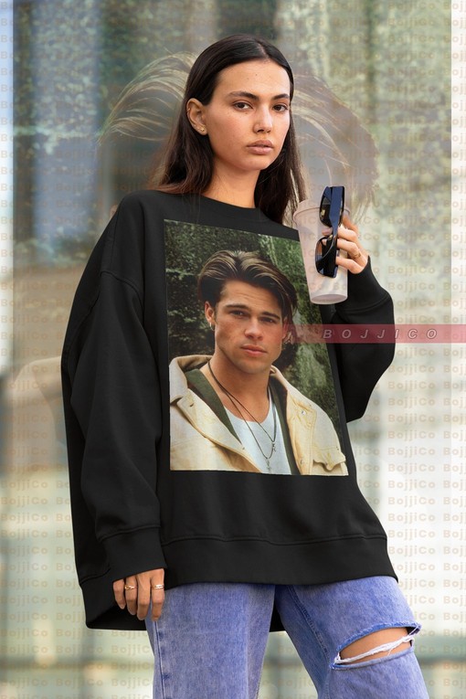 Dope BRAD PITT Homage Unisex Sweatshirt for Classic Movie Lovers