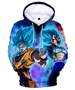 Dragon Ball Anime Super Saiyan Goku Hoodie - 3D All Over Print Design with Quotes