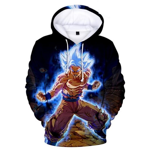 Dragon Ball Anime Super Saiyan Hoodie - 3D All Over Print Design with Quotes
