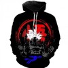 Dragon Ball Anime Zipper Hoodie - 3D All Over Print Design with Quotes