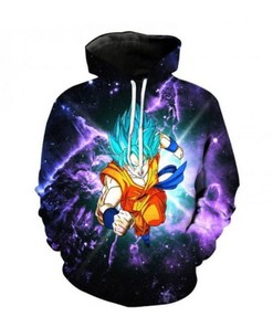 Dragon Ball Cosplay Zipper Hoodie with 3D All Over Print