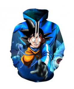 Dragon Ball Happy Expression Anime Hoodie - 3D All Over Print Design with Quotes