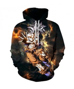 Dragon Ball S Anime Harajuku Hoodie - 3D All Over Print Design with Quotes