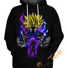 Dragon Ball Trunks Level Up All Over Print Zip Up Hoodie