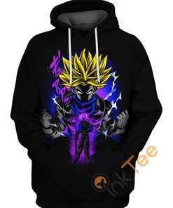 Dragon Ball Trunks Level Up All Over Print Zip Up Hoodie