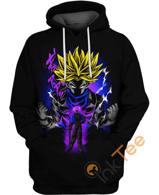 Dragon Ball Trunks Level Up All Over Print Zip Up Hoodie