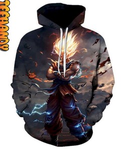 Dragon Ball Z Super Saiyan Son Goku Hoodie - 3D All Over Print Design with Quotes
