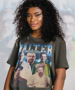 Drama TV Series Shirt: WALTER WHITE Shirt with Heisenberg and Jesse Pinkman
