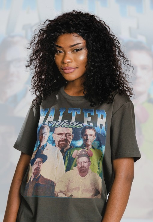 Drama TV Series Shirt: WALTER WHITE Shirt with Heisenberg and Jesse Pinkman