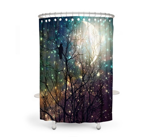 Dreamy Full Moon Shower Curtain - Create a Calming Bath Environment - Image 2