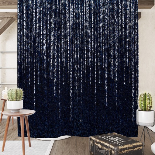 Dreamy Indigo Nights Shower Curtain Set - Create a Calming and Soothing Bath Decor - Image 2
