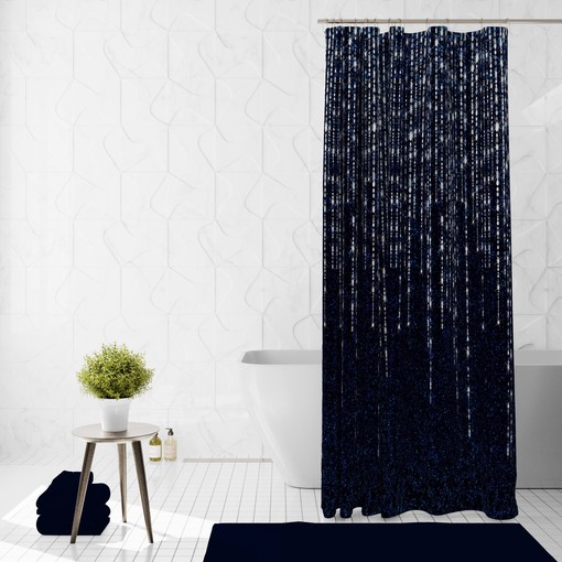 Dreamy Indigo Nights Shower Curtain Set - Create a Calming and Soothing Bath Decor - Image 3