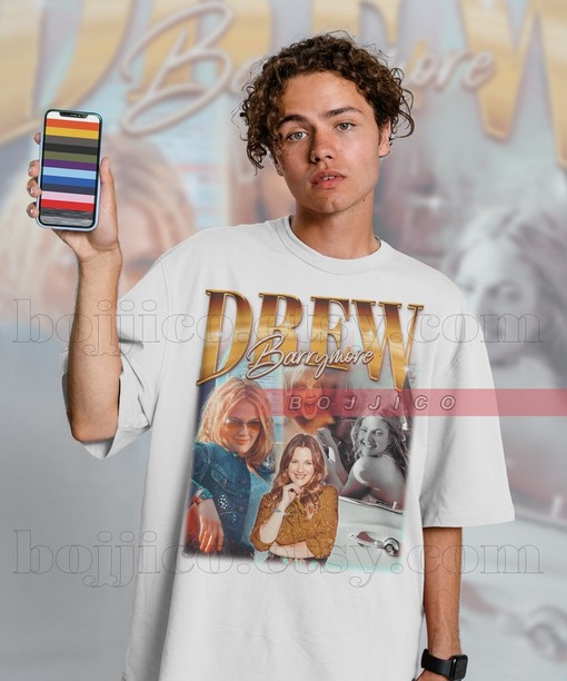 Drew Barrymore Vintage Shirt with Homage Tshirt and Retro 90s Sweater