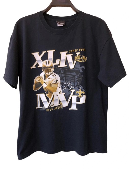 Drew Brees Super Bowl XLIV MVP 2009 Vintage Sweatshirt T-Shirt - Retro NFL Collectible Apparel