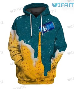 Drink Beer All Over Print Hoodie for Men - Bud Light Gift