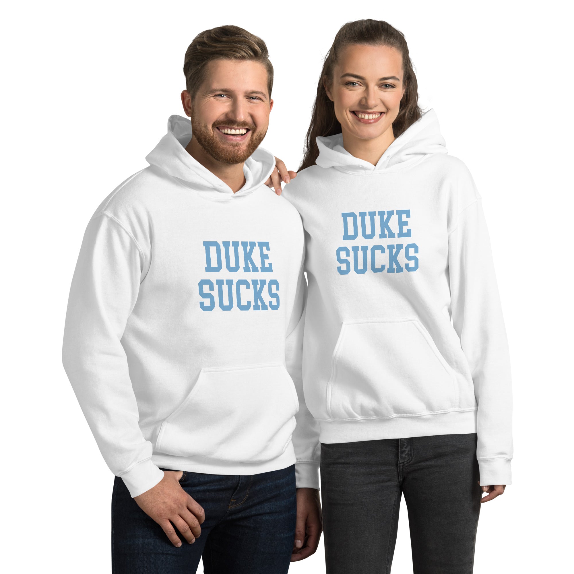 Duke Sucks North Carolina Rivalry Hoodie Sweatshirt Shirt - Unisex Rivalry Shirt - Image 2
