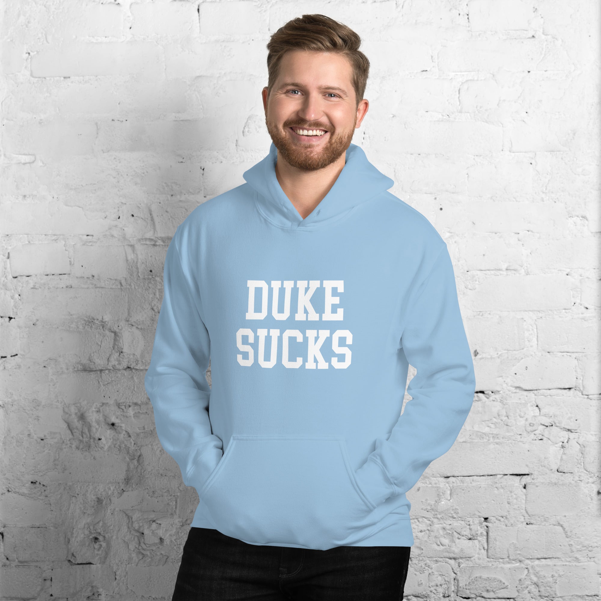 Duke Sucks North Carolina Rivalry Hoodie Sweatshirt Sport Shirt - Unisex Sports Hoodie for Fans - Image 2