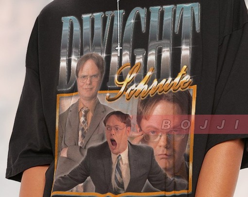 Dwight Schrute The Office T-Shirt - Vintage Schrute Farm and Jim Halpert Tee - Image 2