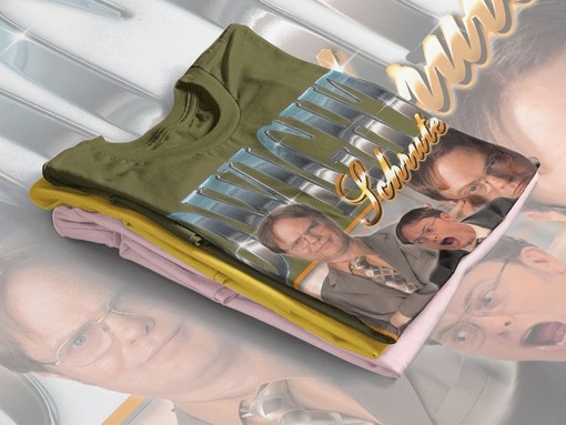 Dwight Schrute The Office T-Shirt - Vintage Schrute Farm and Jim Halpert Tee - Image 3