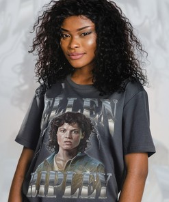 ELLEN RIPLEY Badass Women Tee - Alien Movie Shirt - Sigourney Weaver Quote - Retro 90s Tee