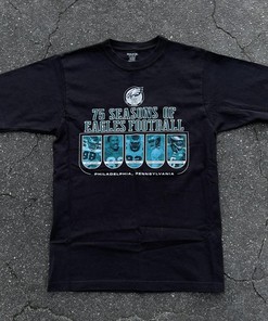 Eagles Football 75 Seasons Vintage Style Hoodie Sweatshirt - Anniversary