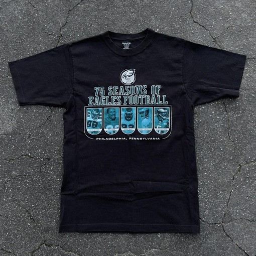 Eagles Football 75 Seasons Vintage Style Hoodie Sweatshirt - Anniversary