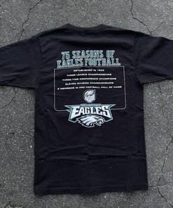 Eagles Football 75 Seasons Vintage Style Hoodie Sweatshirt - Reebok 2007