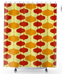 Eames Century Mid Century Modern Shower Curtain for Mod Bathroom Decor
