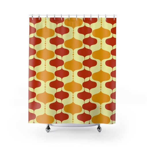 Eames Century Mid Century Modern Shower Curtain for Mod Bathroom Decor - Image 3