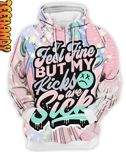 Easter Bunny All Over Print 3D Hoodie with Retro Kicks