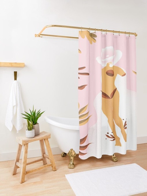 Eco-Friendly Disney Boho Meisjesgordijn with Extra Durable Lang Gordijn - Waterproof and Pink with Hooks Included - Image 3